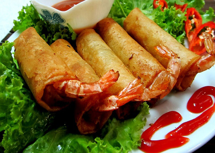 Chả giò xốp con tôm